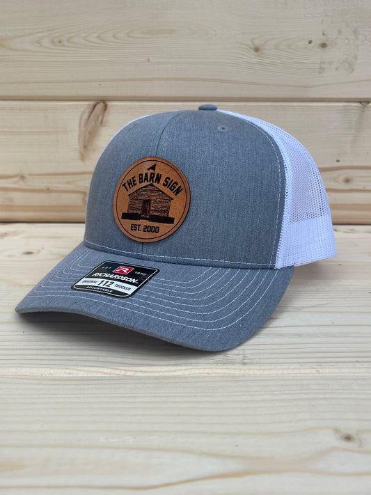 Barn Sign Hat - Heather Grey/White/Tan