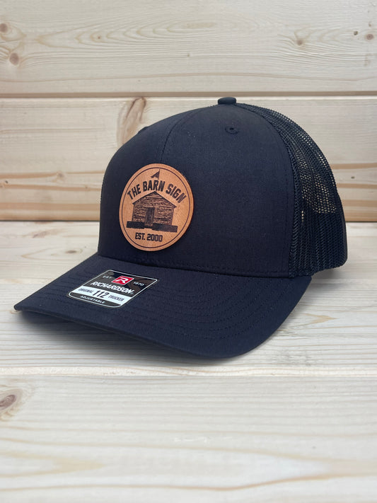 Barn Sign Hat - Black/Black/Tan