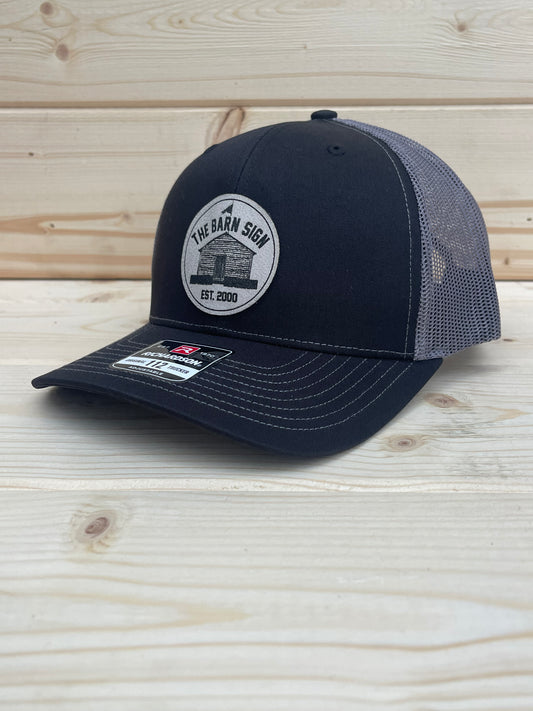 Barn Sign Hat - Black/Grey/White