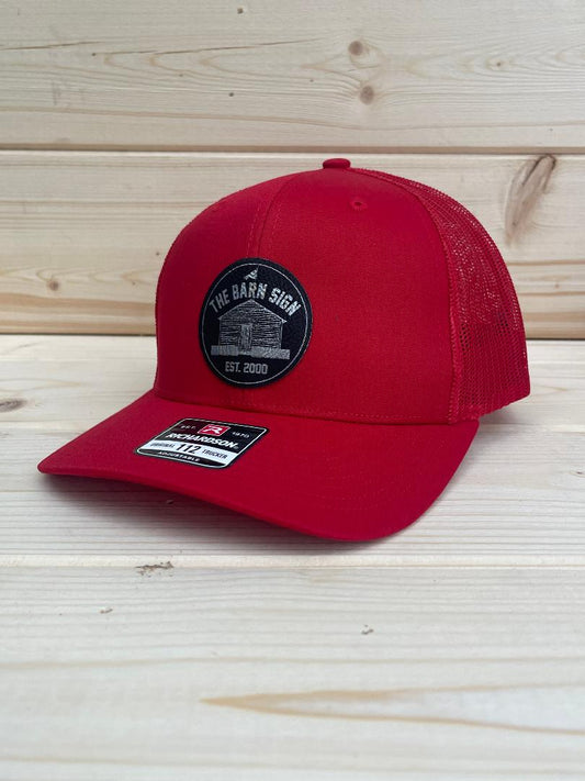 Barn Sign Hat - Red/Red/Black